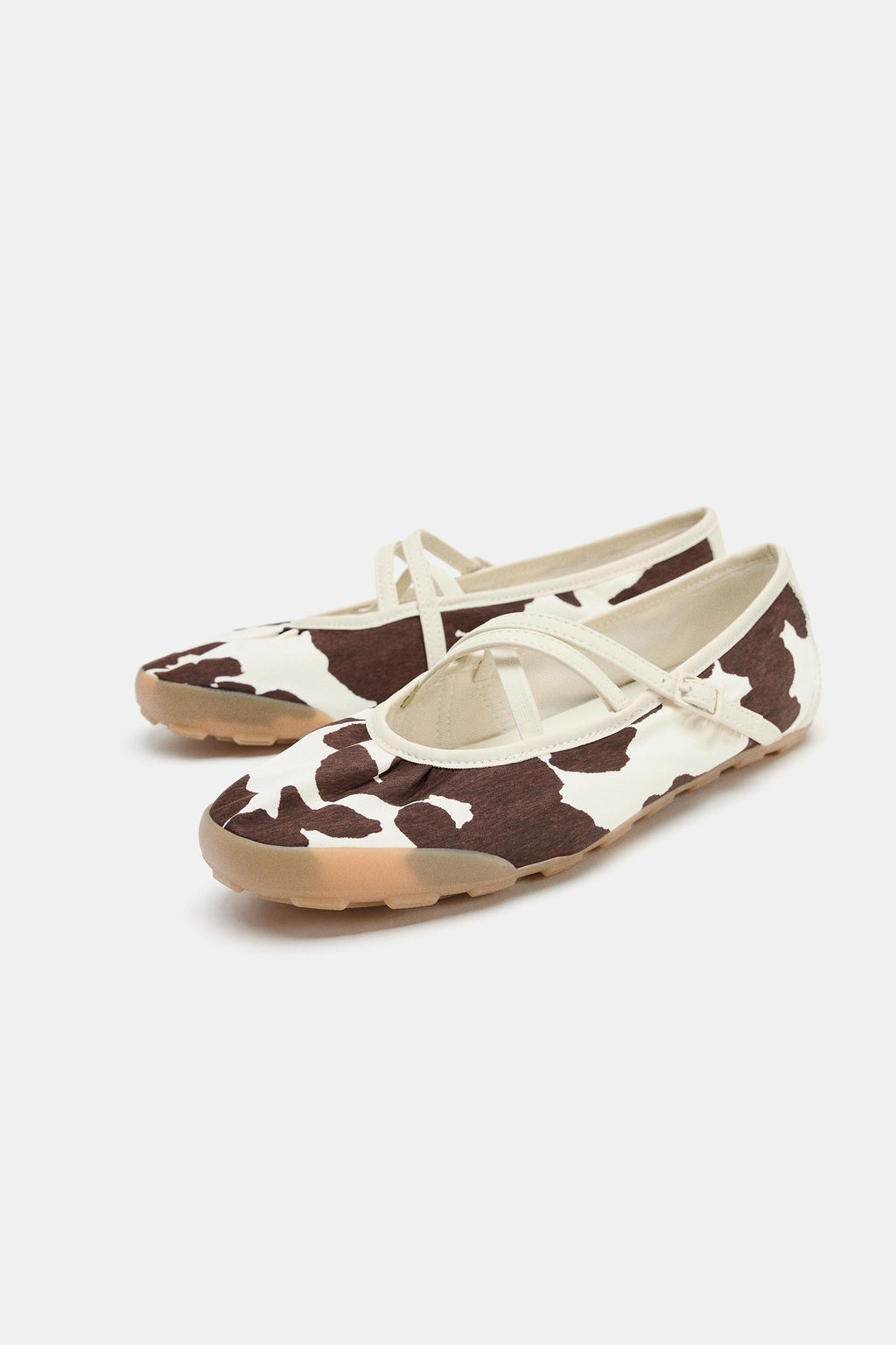 BAILARINA ESTAMPADO ANIMAL TIRAS / Multicolor - Zara фото 4