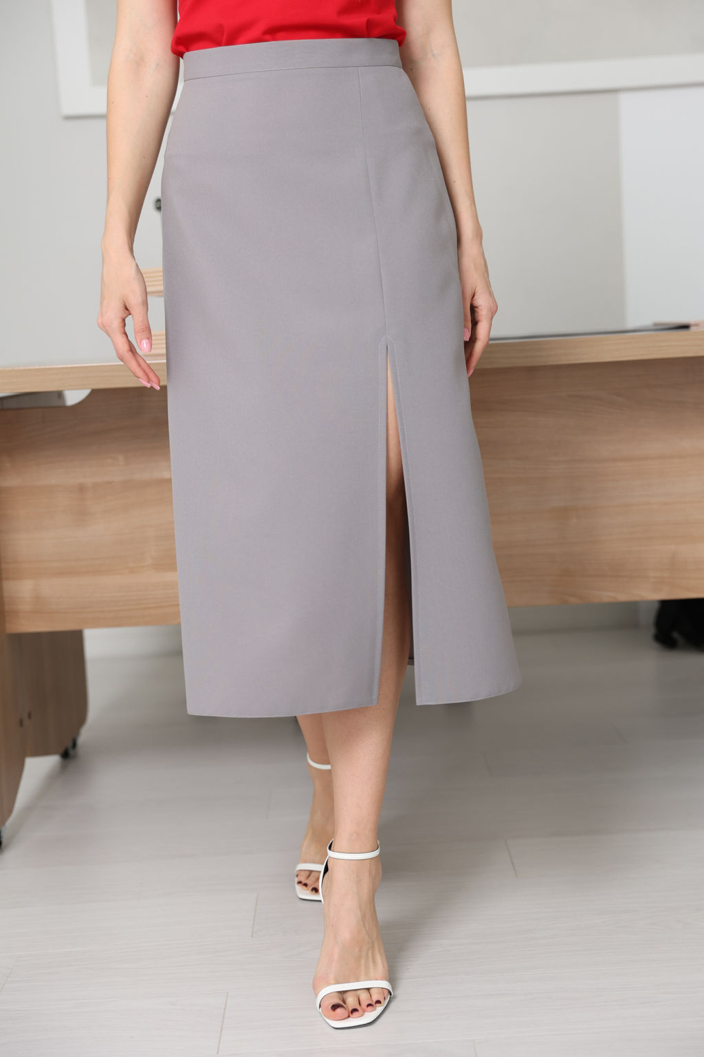 Юбка трапеция с разрезом - Looklikecat фото 4