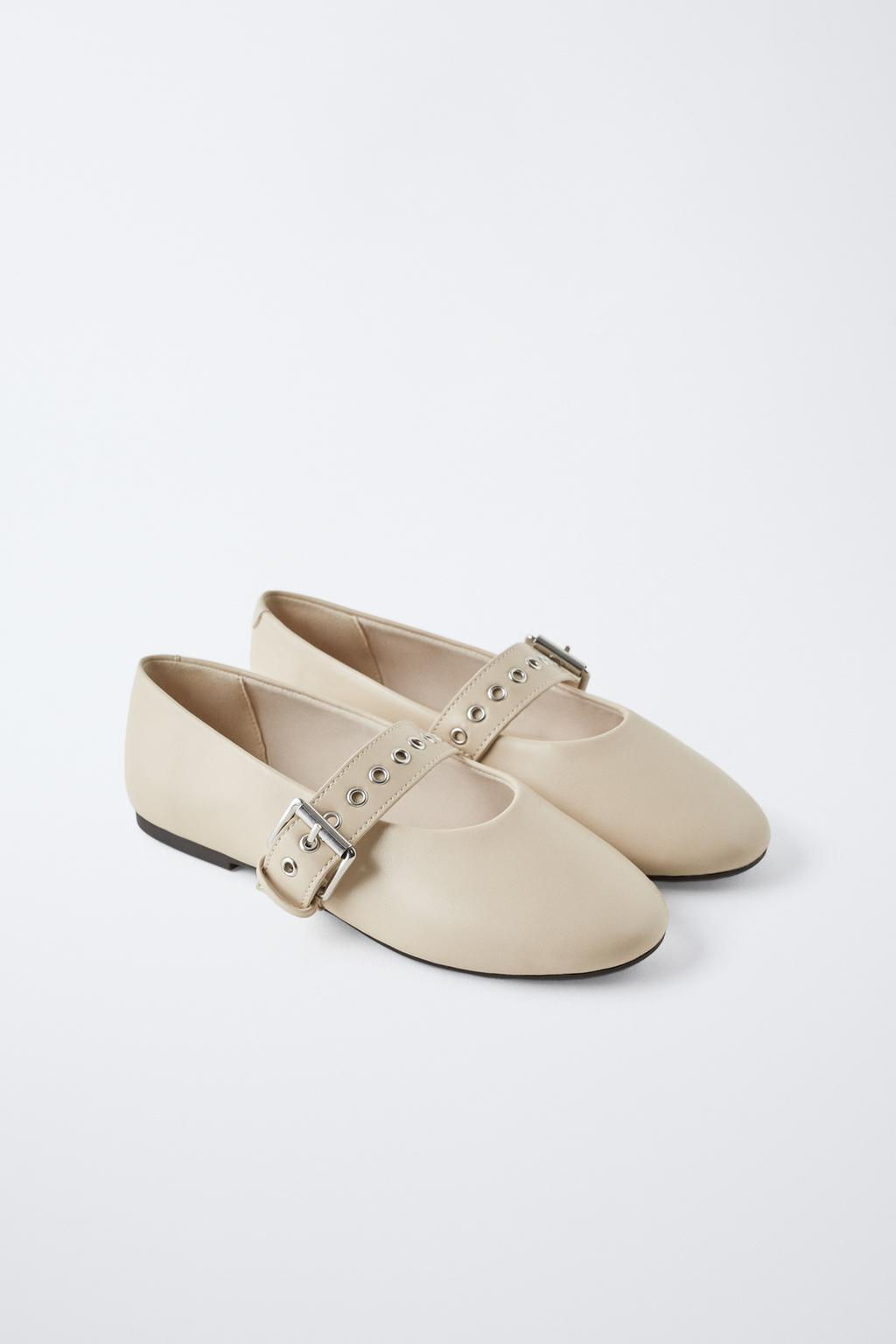 BALLET FLATS WITH BUCKLE - Zara фото 2