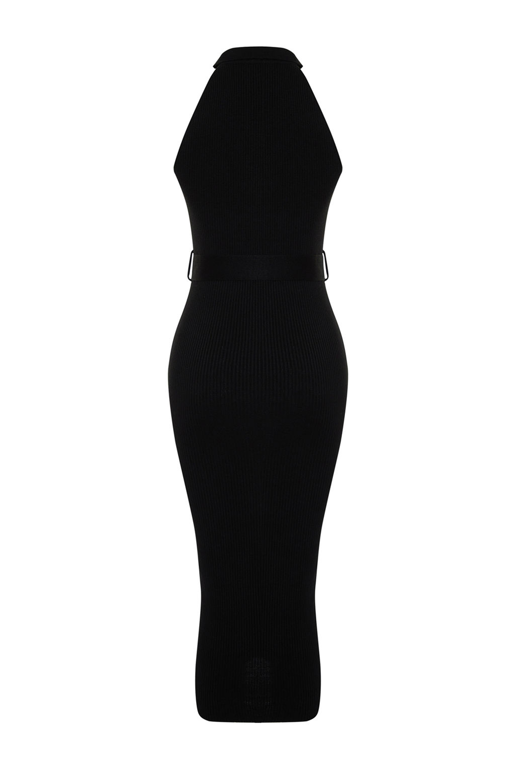 TRENDYOLMILLA Mavi Midi Triko Kemer Detayl? Elbise TWOSS22EL1031  фото 39