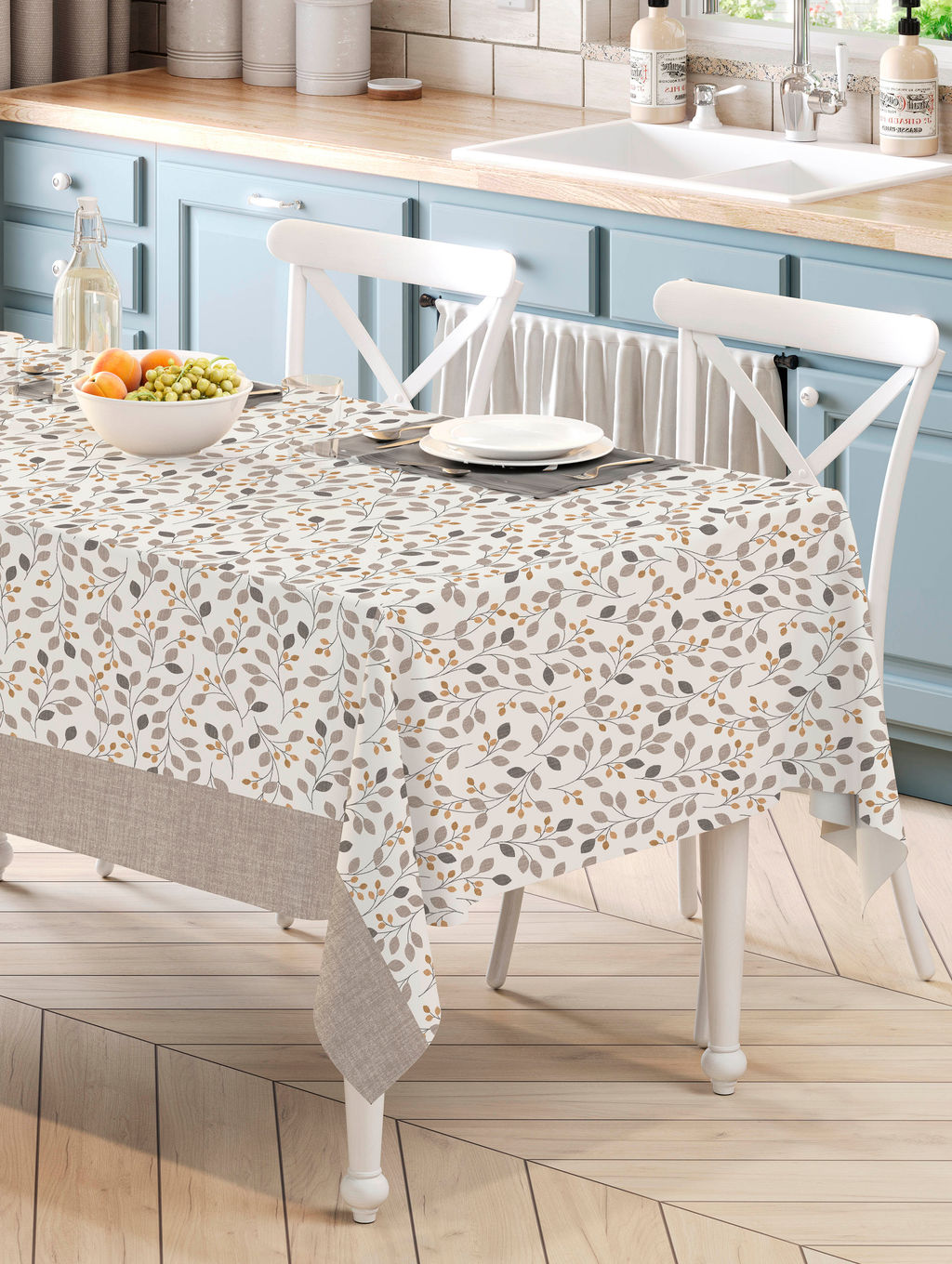 Скатерть ДОМОСФЕРА Рогожка 21529-1/145х145