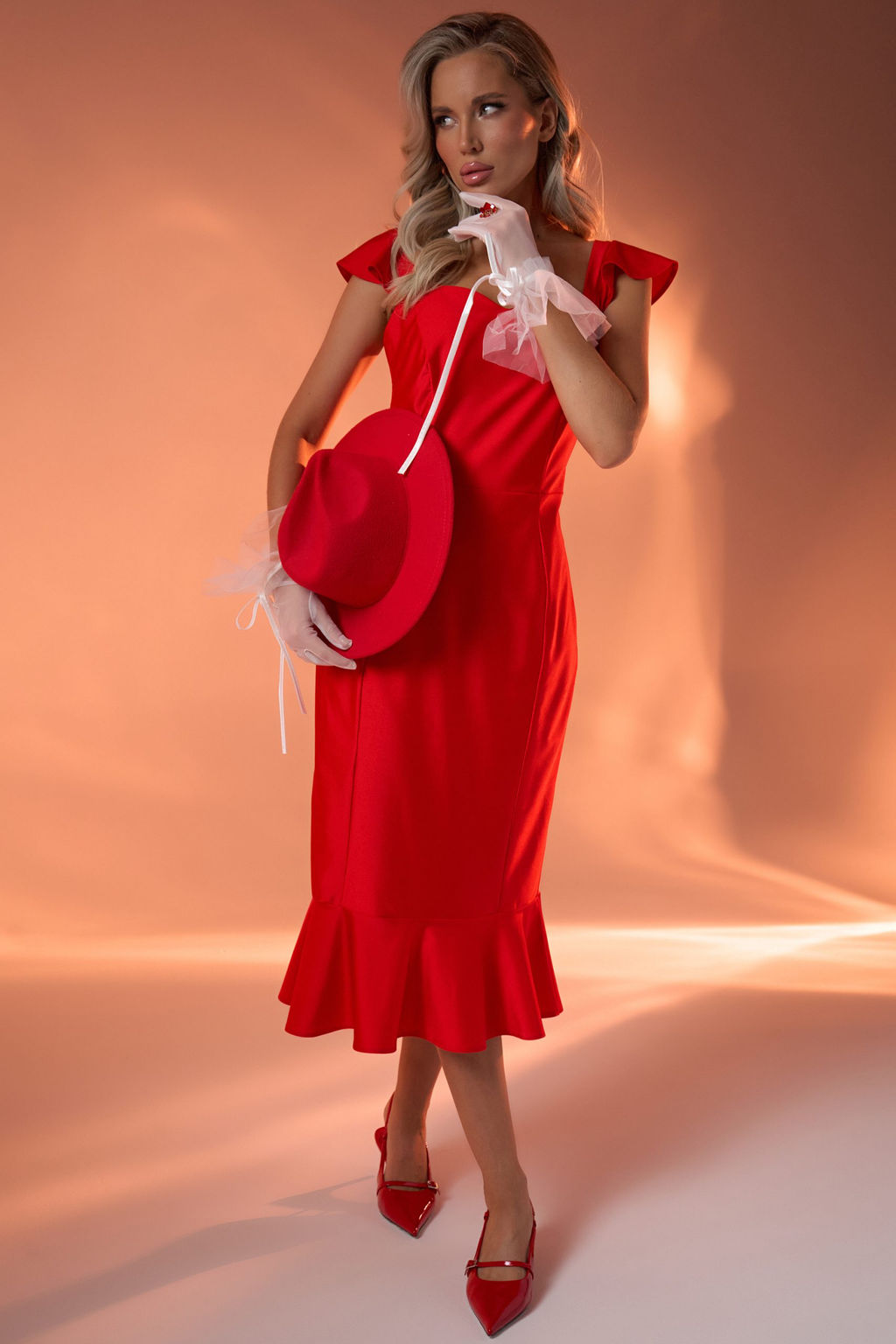 Платье Жадор (красный) - Эльза фото 11