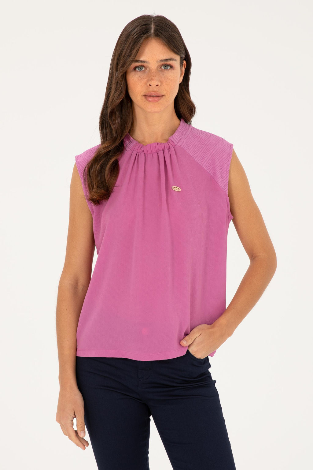 U. S. Polo Assn / Женская фиолетовая футболка - U.s. polo assn фото 8