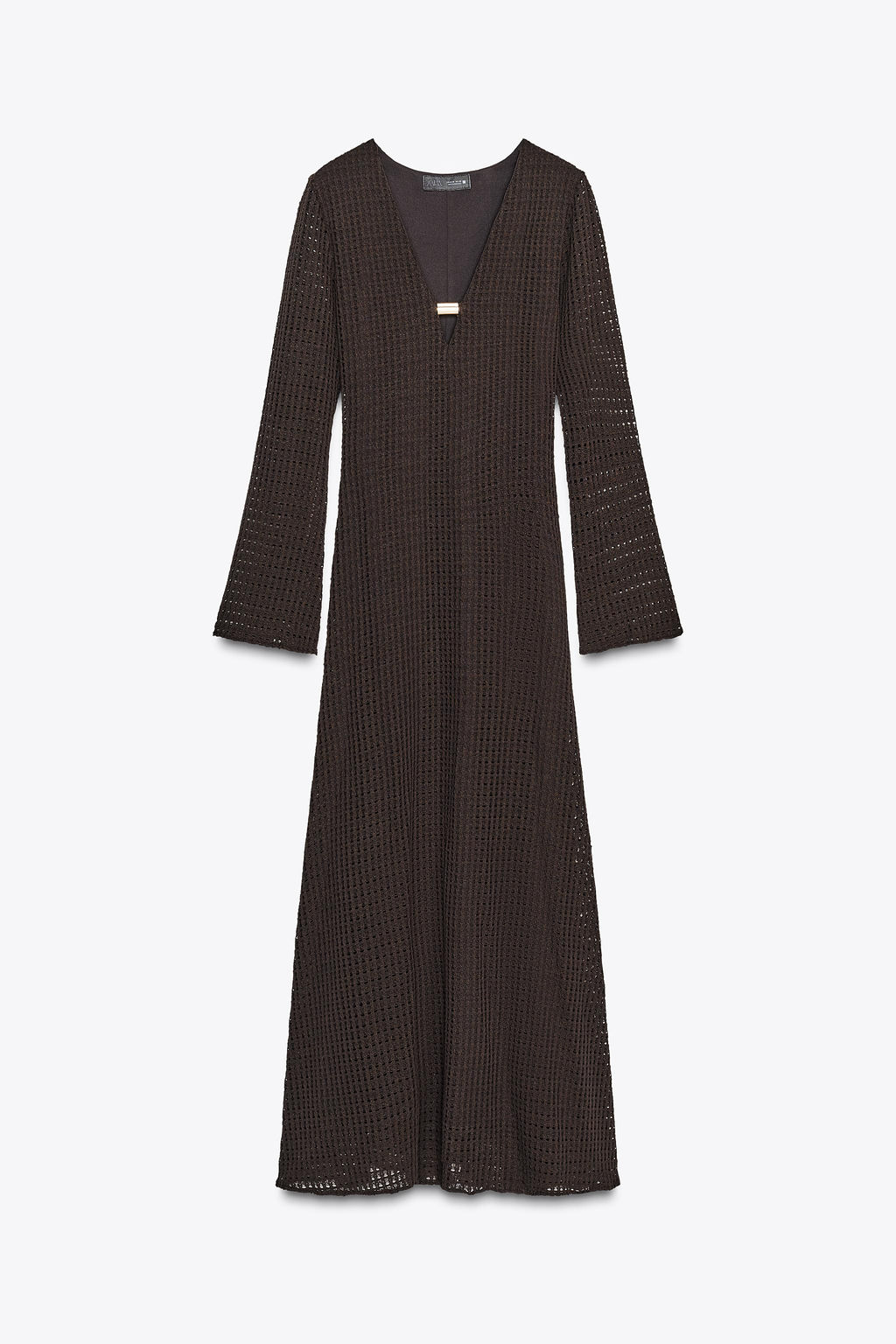 HARDWARE CROCHET MIDI DRESS - Zara фото 16