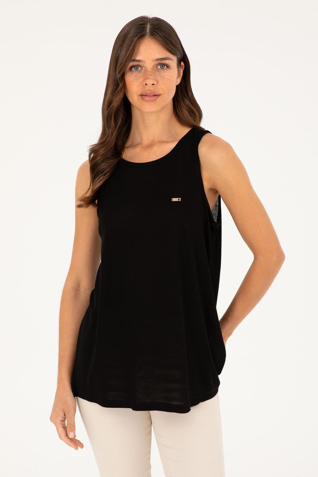 U. S. Polo Assn / Женская черная футболка - U.s. polo assn фото 8