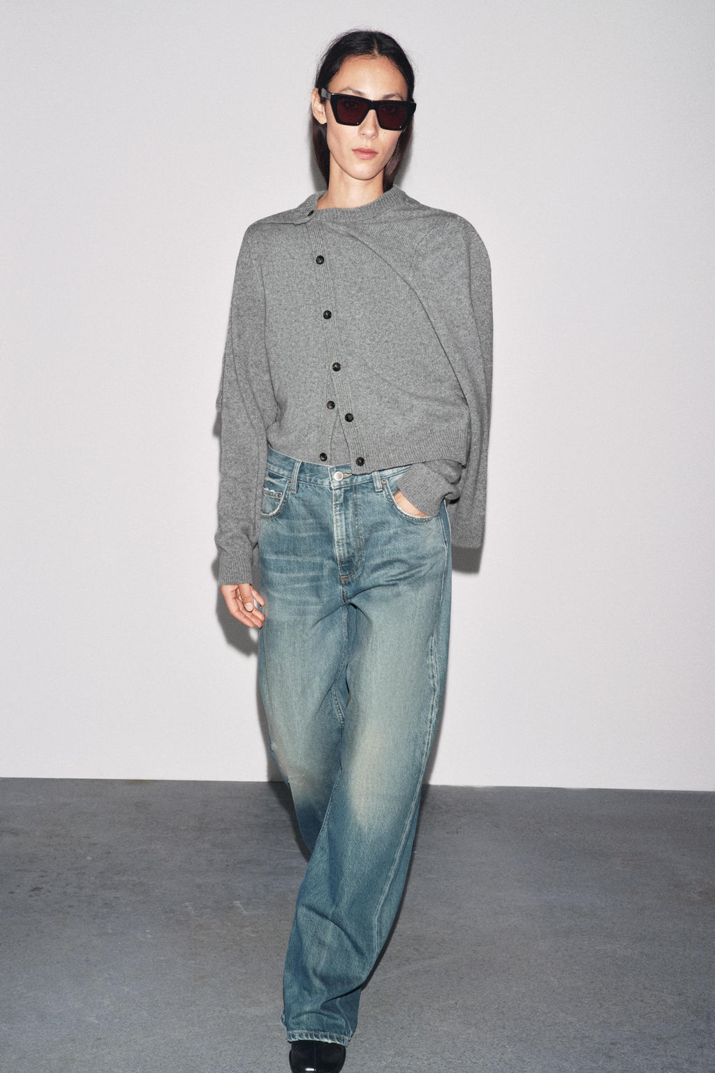 CASHMERE AND WOOL BASIC CARDIGAN - Zara фото 27