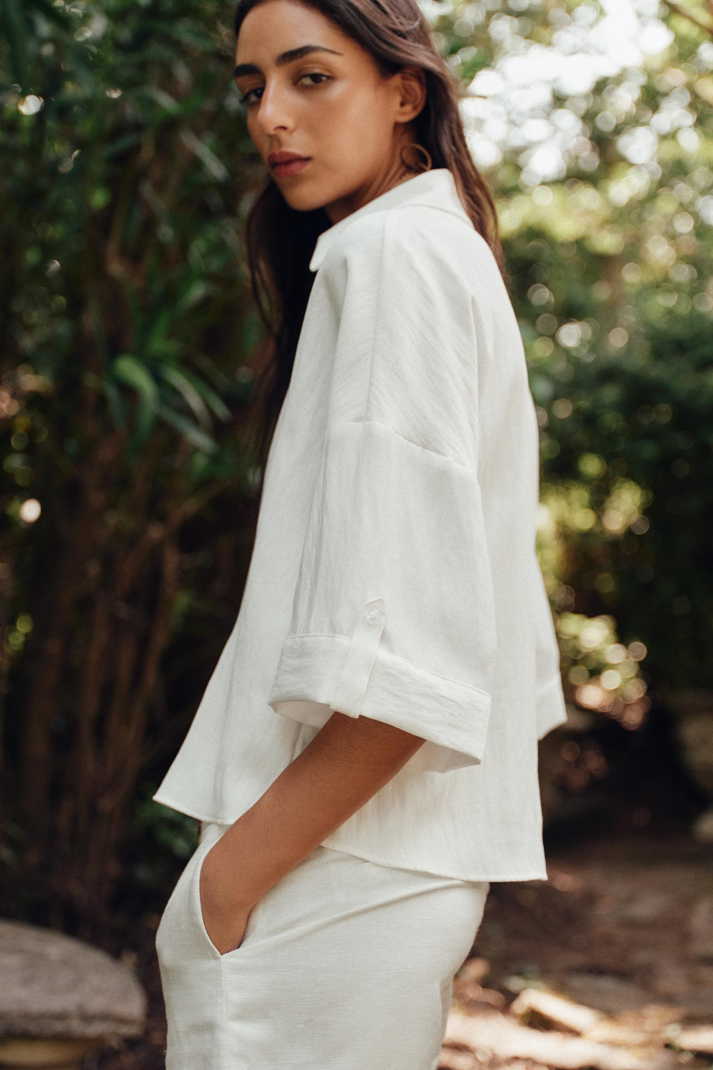 WIDE SHORT SLEEVE SHIRT - Zara фото 21