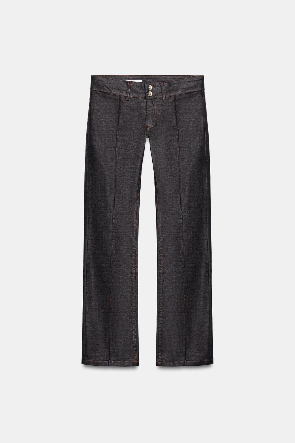 TRF WAXED LOW-RISE JEANS - Zara фото 16