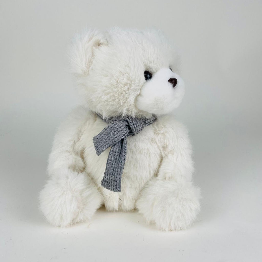 Мягкая игрушка Мишка белый в шарфе 25 см (арт. 1112/25) - Storyland фото 9