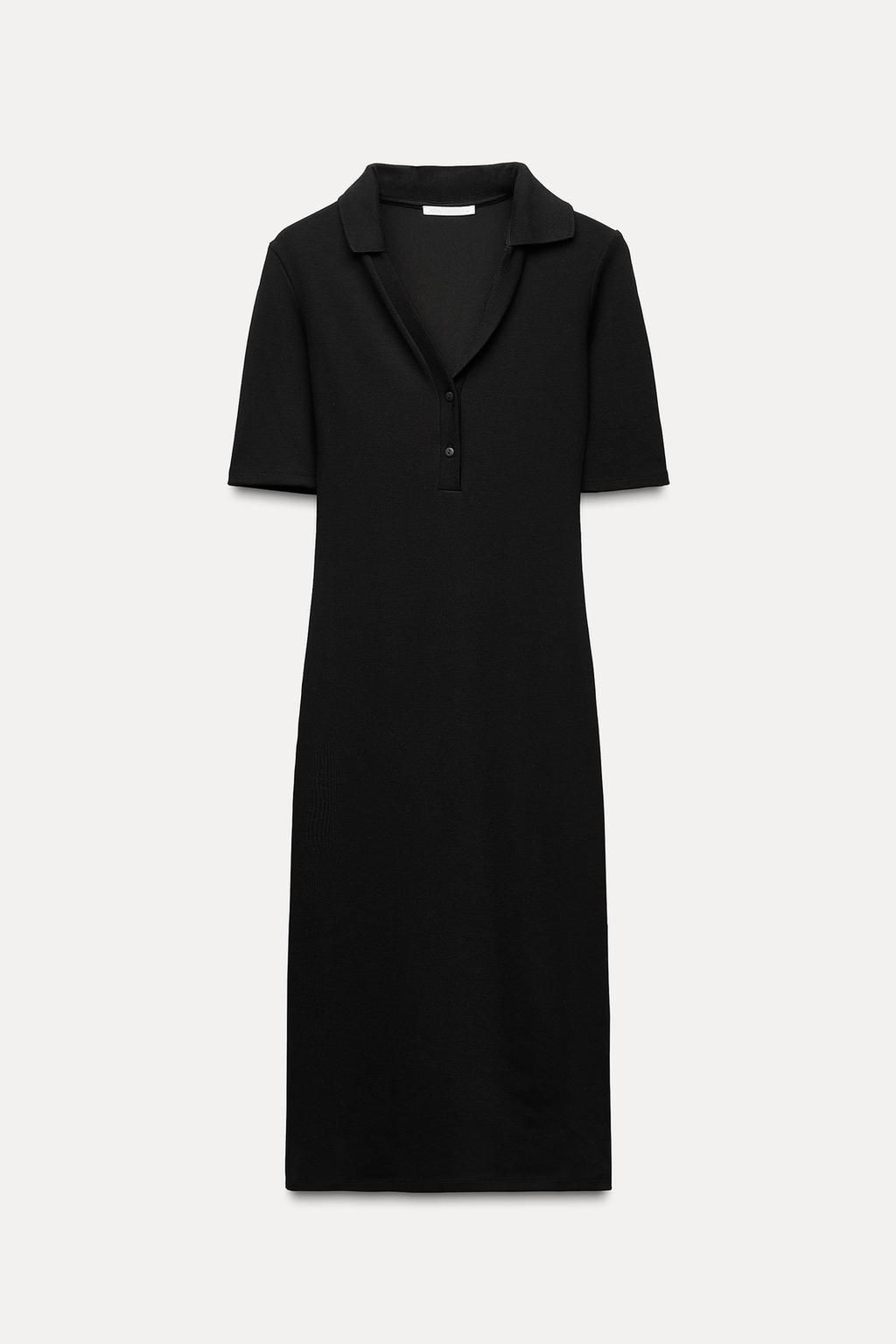 INTERLOCK POLO COLLAR DRESS - Zara фото 4
