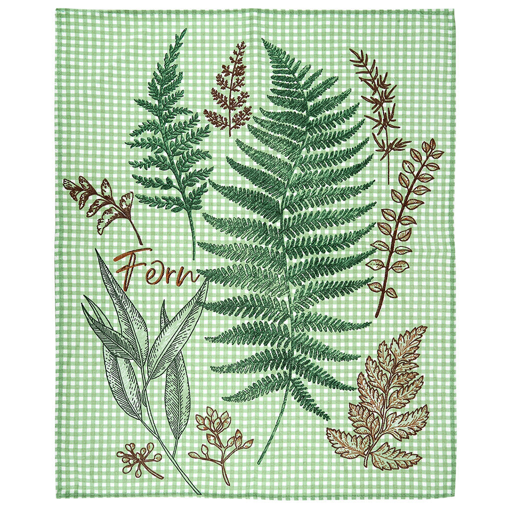 Салфетка хозяйственная 50х60см Ботаника, набор 3шт, рогожка, хлопок 100%, плотность 171г/м2, на картоне, Домашняя мода (Россия) фото 3