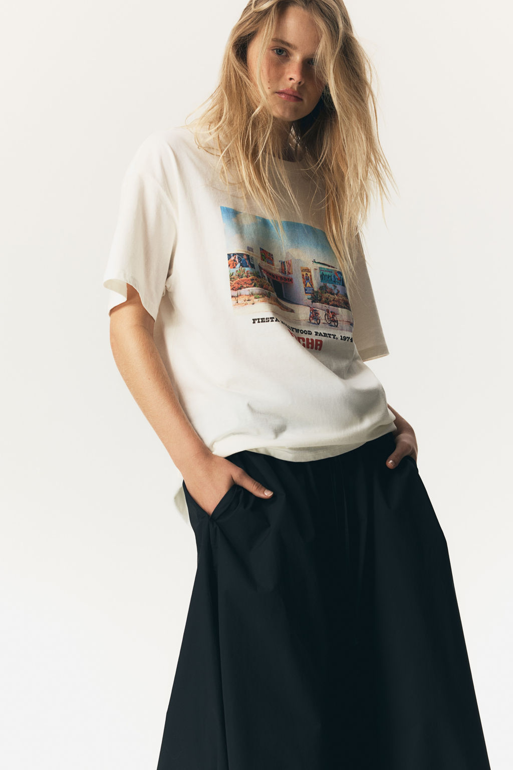 Camiseta oversize con motivo estampado - H&m фото 9