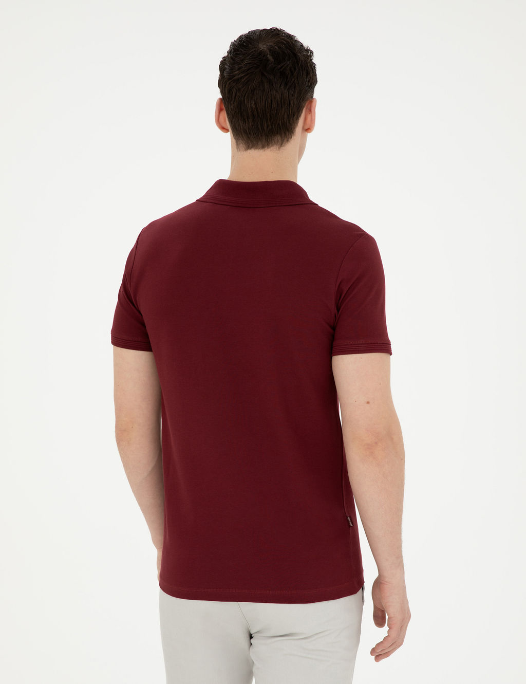 Bordo Slim Fit Basic Ti__rt