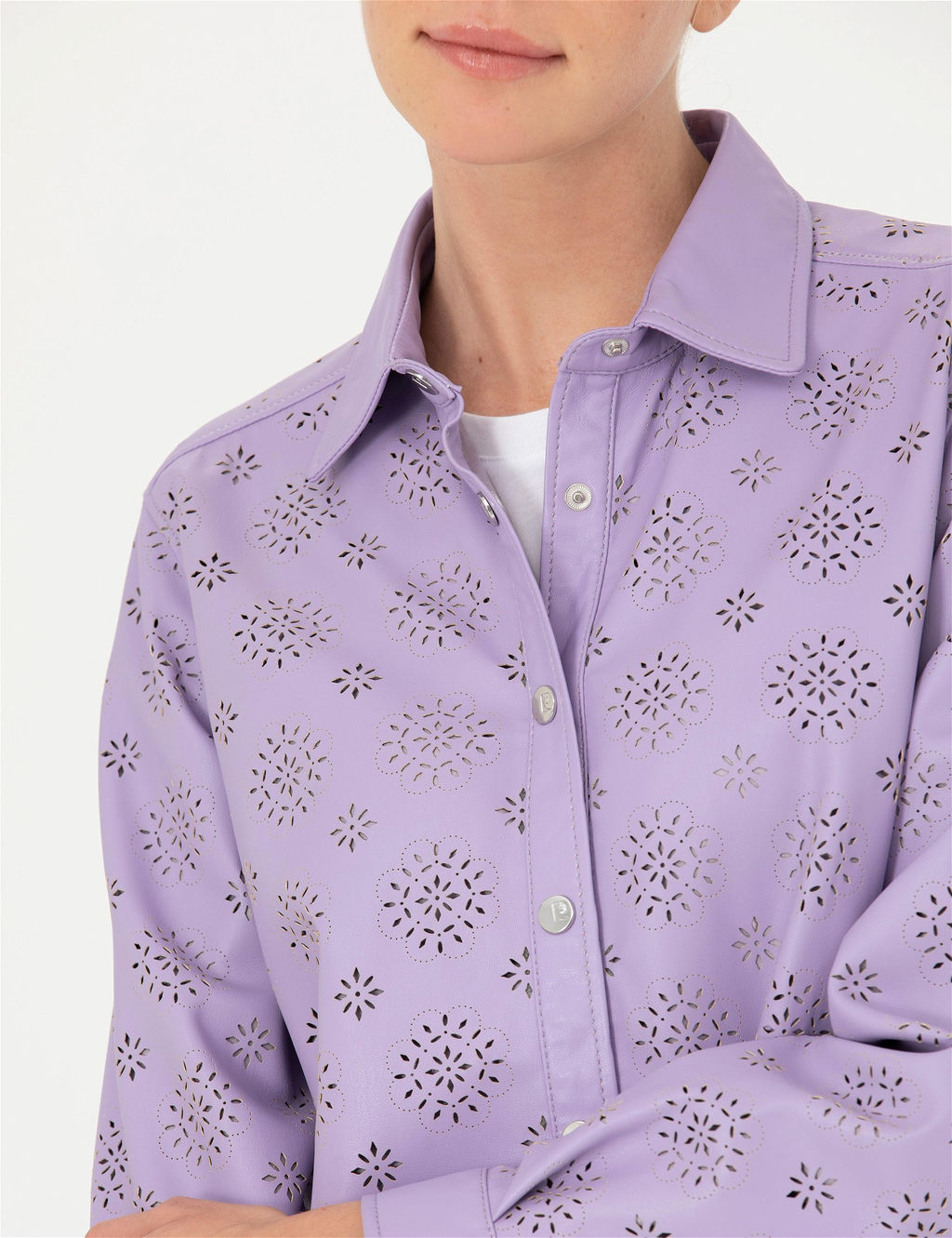 Eflatun Comfort Fit Uzun Kollu G_mlek - Pierre cardin фото 6
