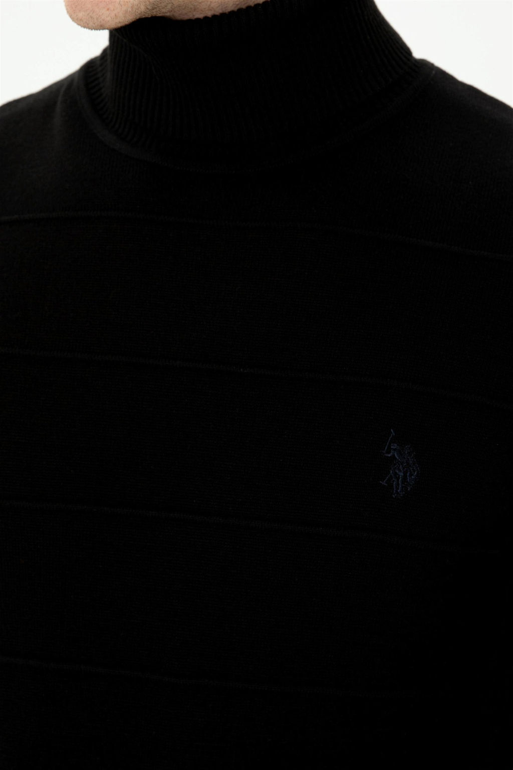 U. S. Polo Assn Мужской черный свитер - U.s. polo assn фото 12