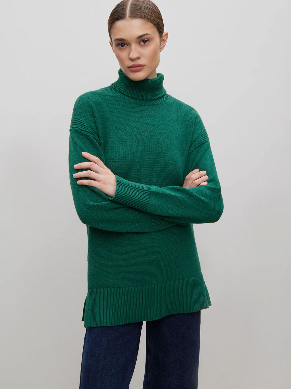 ЕМКА / Свитер с разрезами по бокам - Emka фото 4