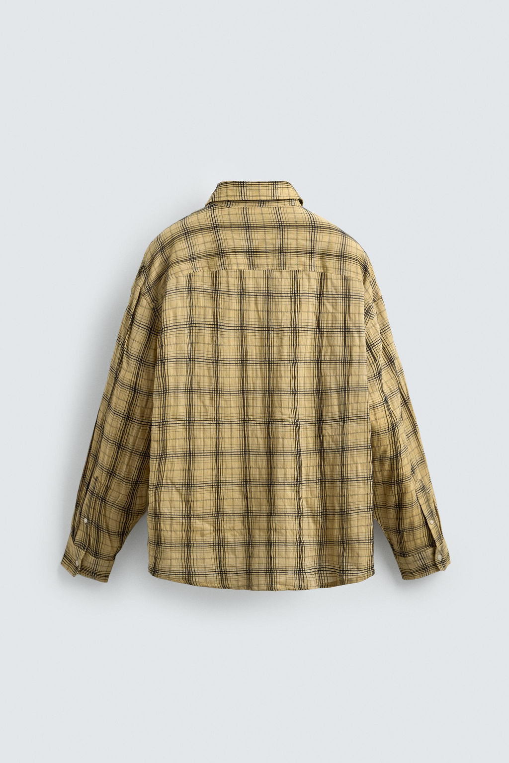 CAMISA RELAXED FIT CUADROS / Mantequilla - Zara фото 8