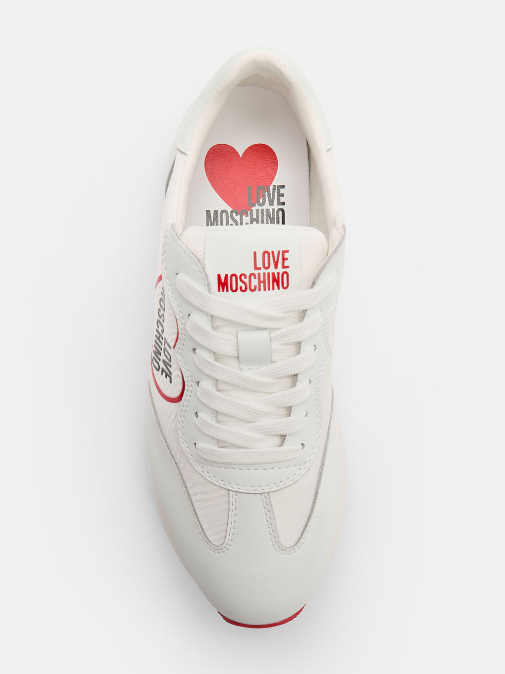 Женские кроссовки LOVE MOSCHINO DAILY RUNNING Артикул 4348415, белый  фото 5