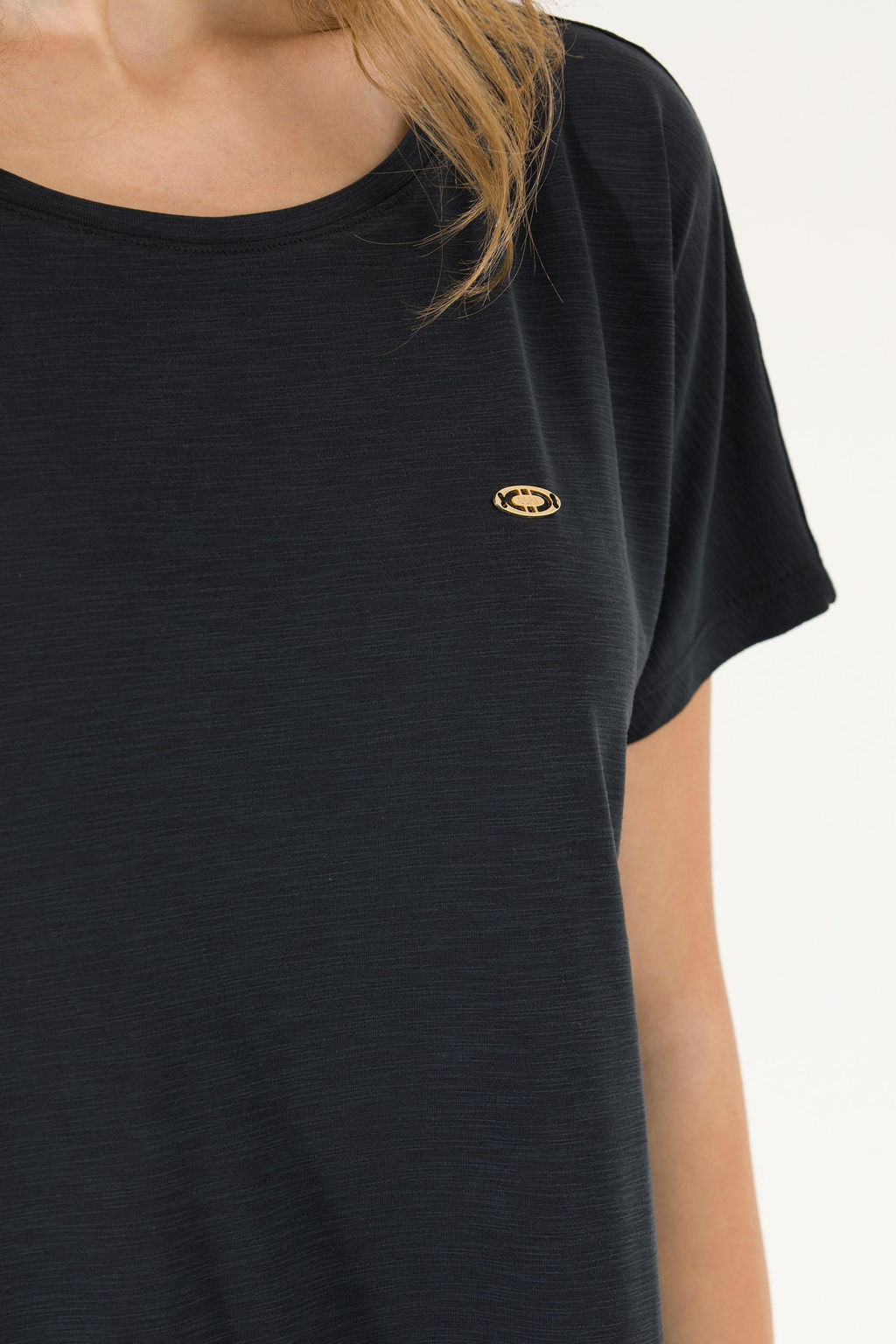 U. S. Polo Assn Женская черная футболка с круглым вырезом - U.s. polo assn фото 7