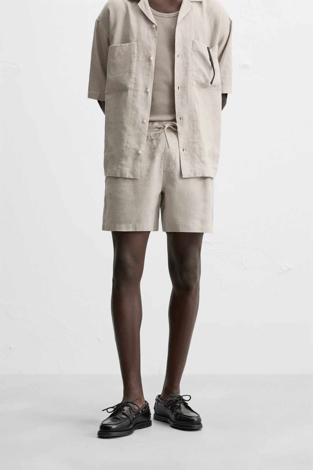 100% LINEN BERMUDA SHORTS - Zara фото 2