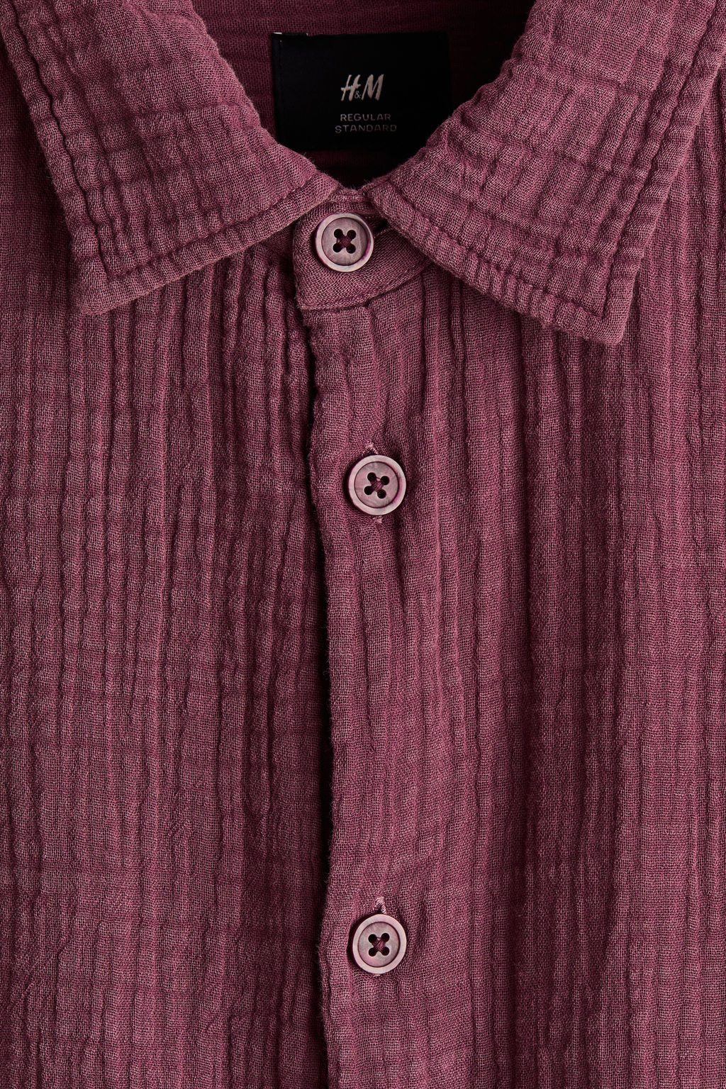 Camisa en muselina de algod?n Regular Fit - H&m фото 7