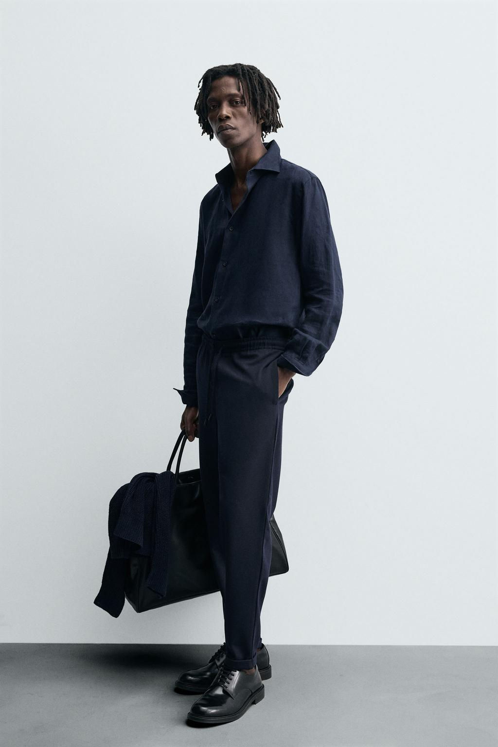 EASY CARE JOGGER WAIST TROUSERS - Zara фото 45