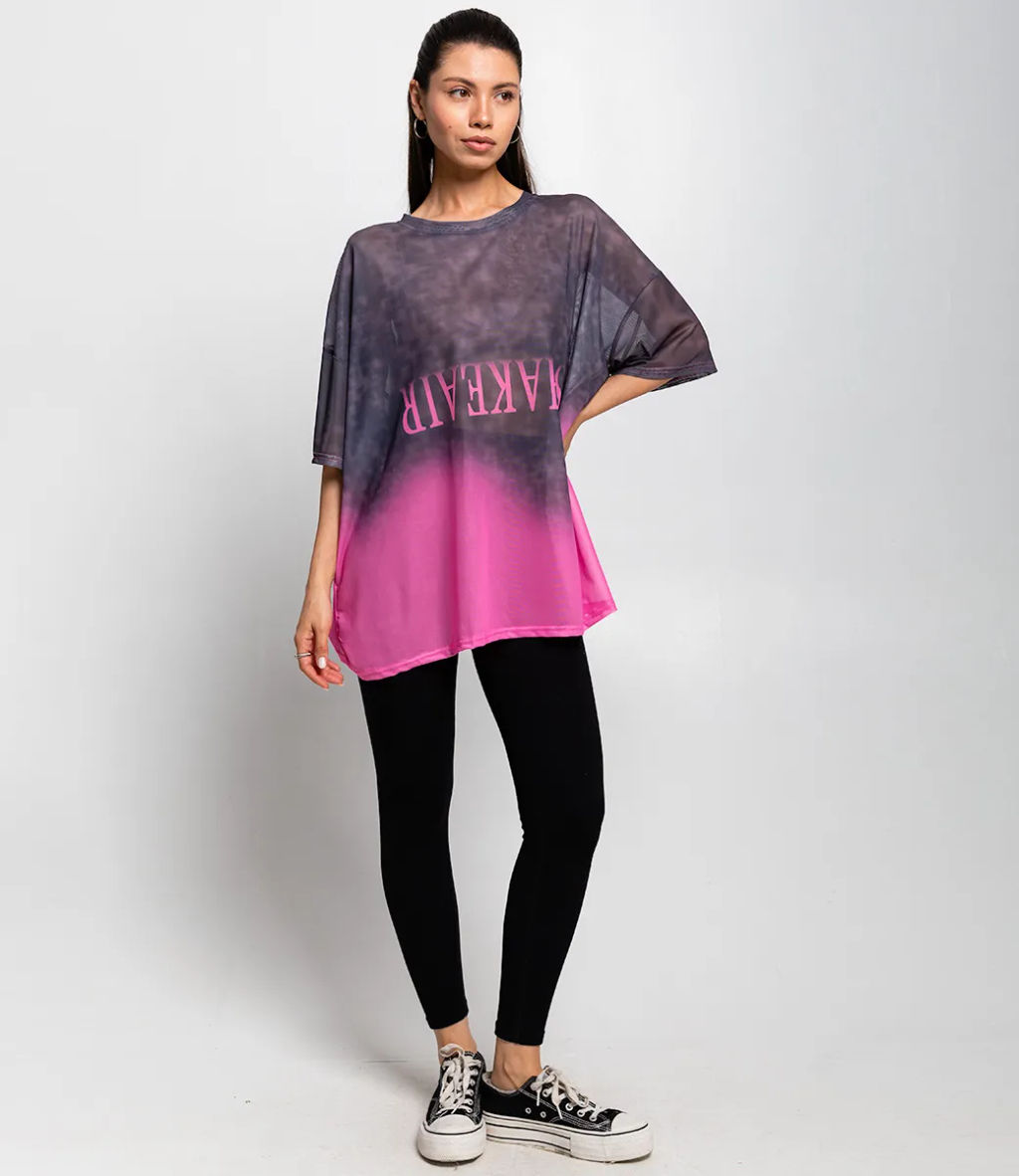 Футболка #КТ106 (10), графит,розовый - Dommod фото 4