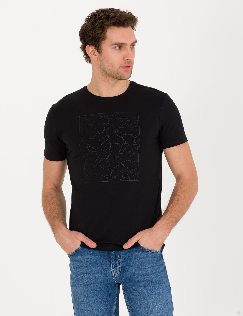 Черная облегающая футболка - Cacharel фото 3