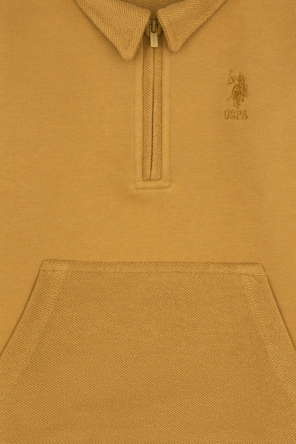 Erkek _ocuk Hardal Yar_m Fermuarl_ Sweatshirt - U.s. polo assn фото 3