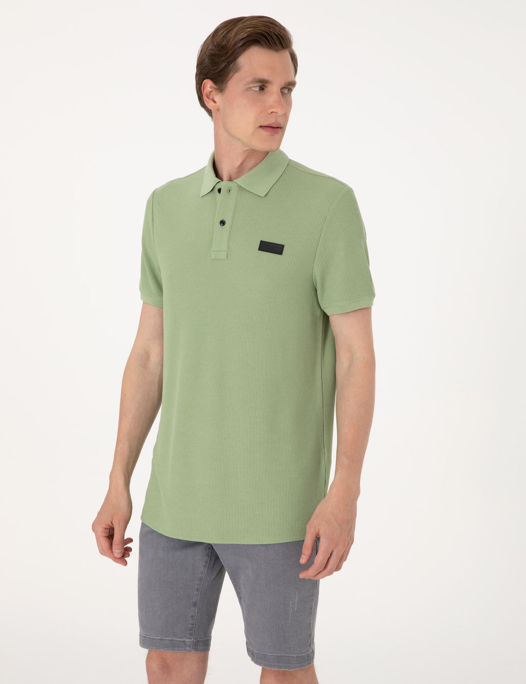 _a_la Ye_ili Slim Fit _rme Dokulu Polo Yaka Ti__rt - Pierre cardin фото 3