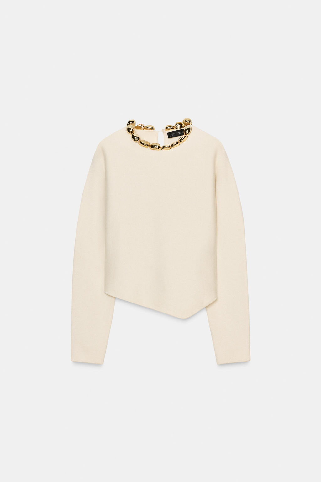JERSEY PUNTO BOLAS CUELLO / Crudo - Zara фото 7