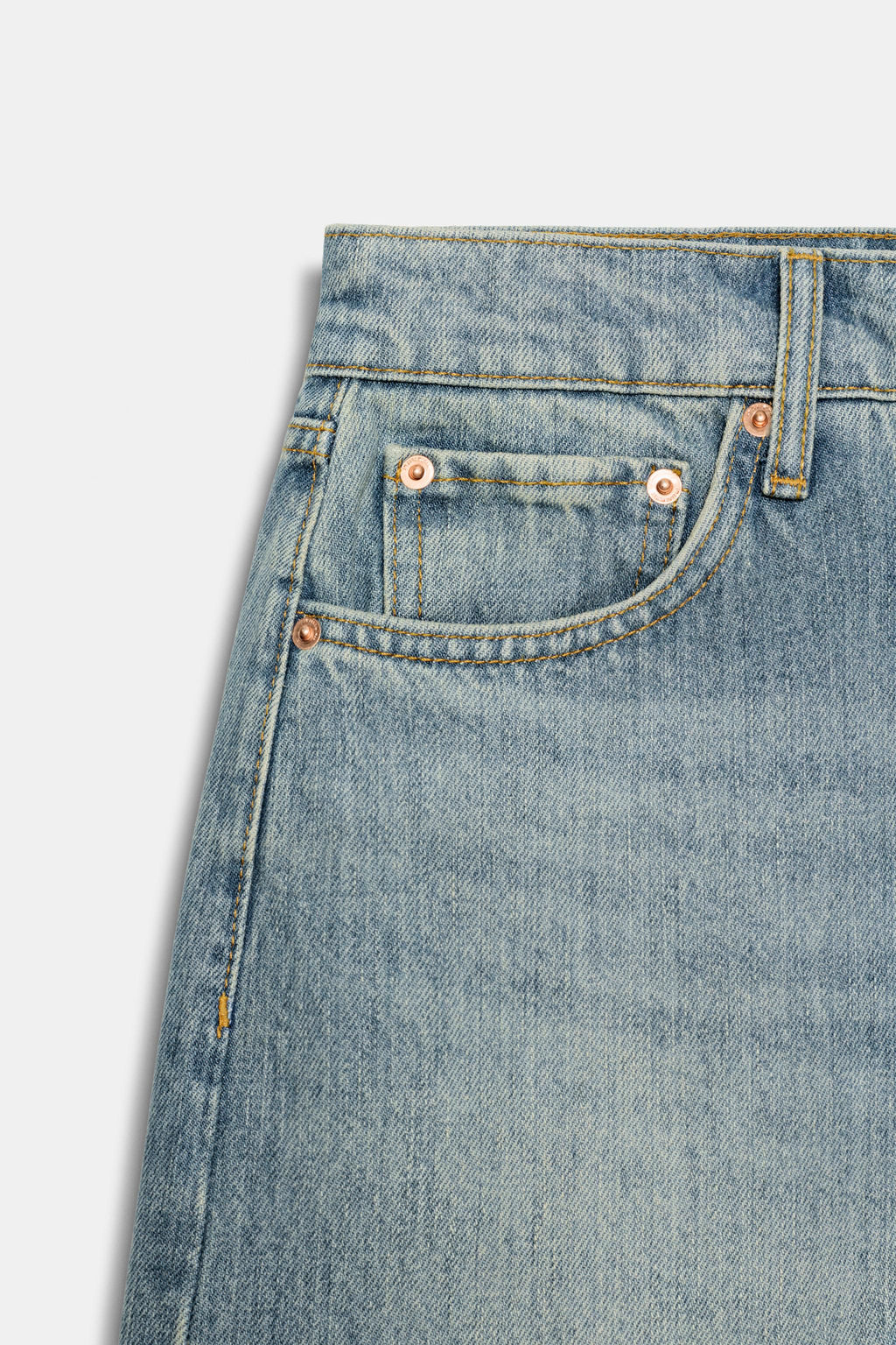 JEANS ZW COLLECTION CULOTTE TIRO MEDIO / Azul claro - Zara фото 6