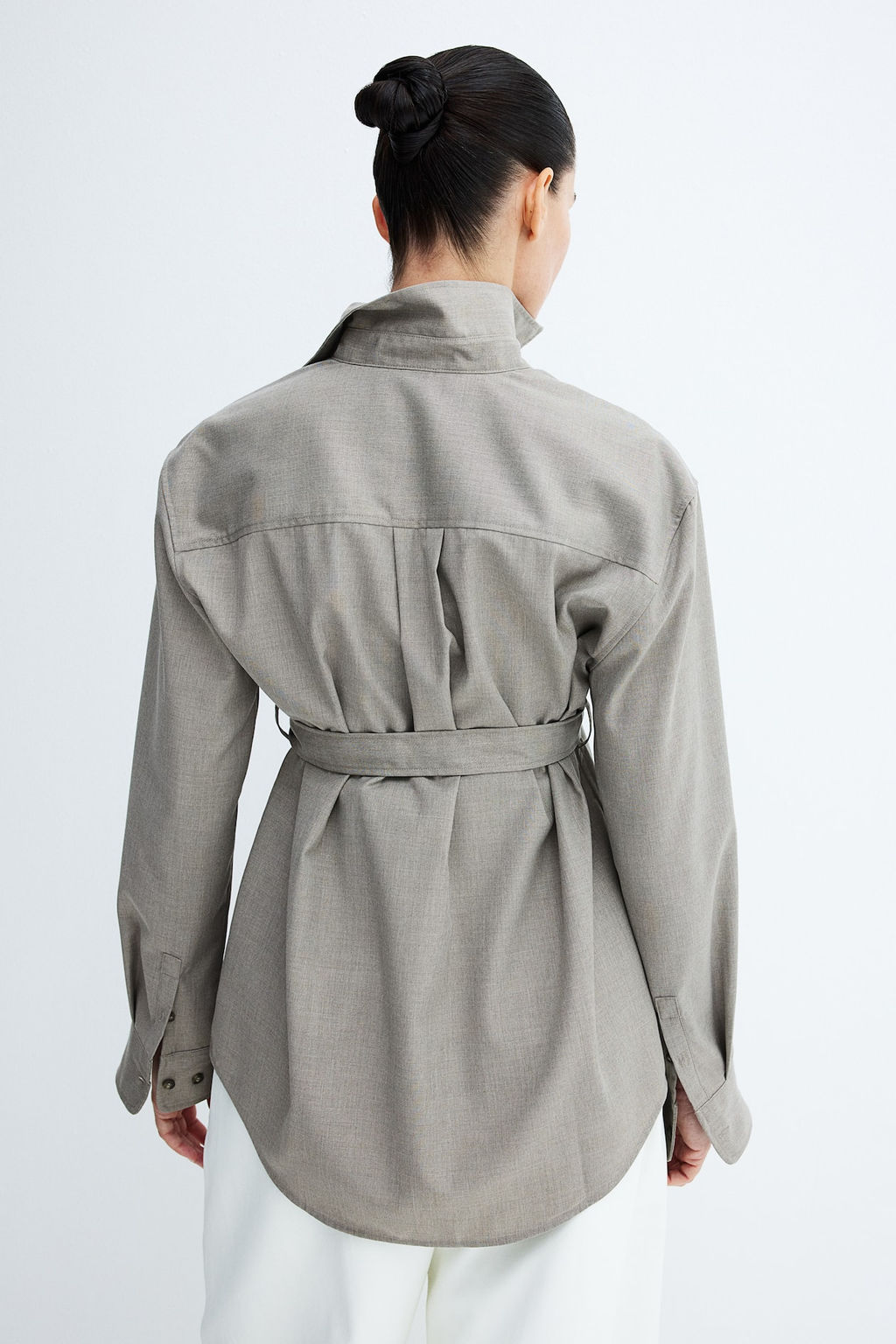 MAMA Camisa con cinturon de anudar - H&m фото 4