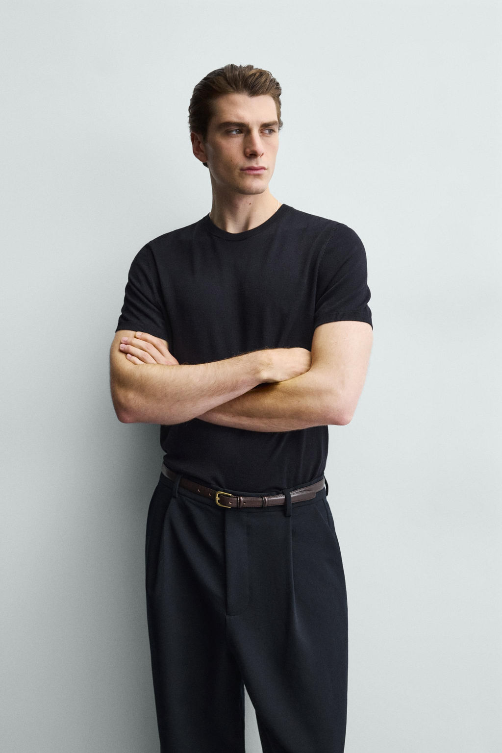 VISCOSE BLEND KNIT T-SHIRT - Zara фото 14