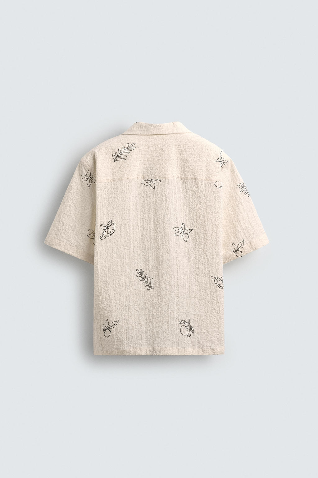 PRINTED SEERSUCKER SHIRT