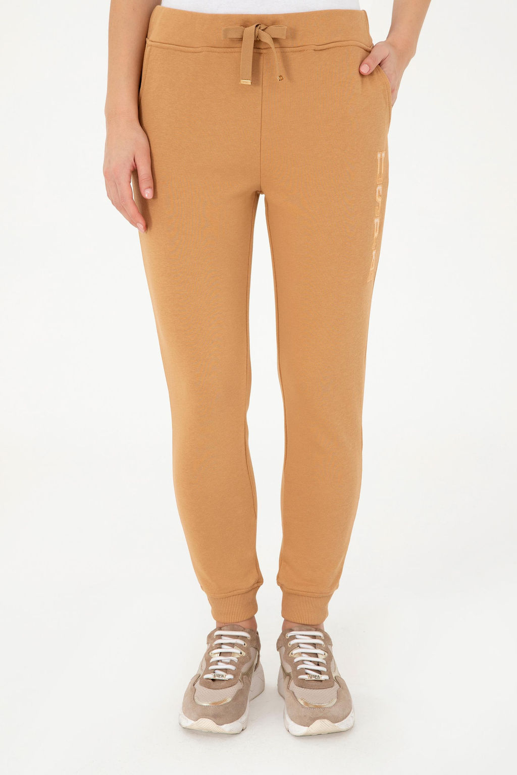 Женские спортивные штаны светло-коричневого цвета Неожиданная скидка в корзине - U.s. polo assn фото 2