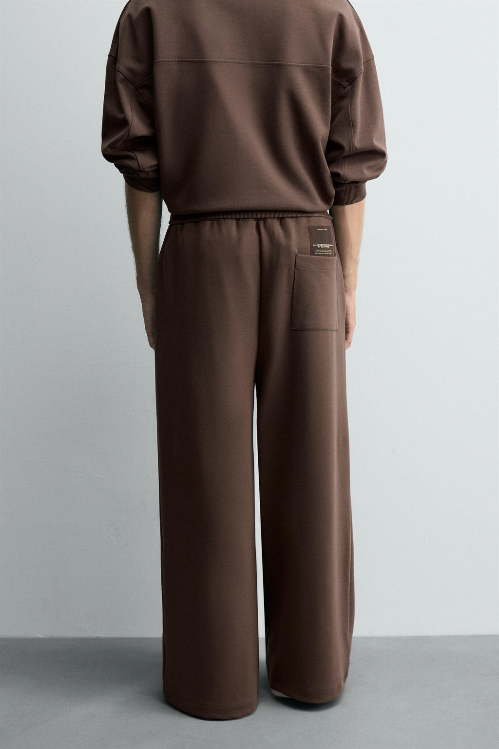 LABEL INTERLOCK TROUSERS - Zara фото 3