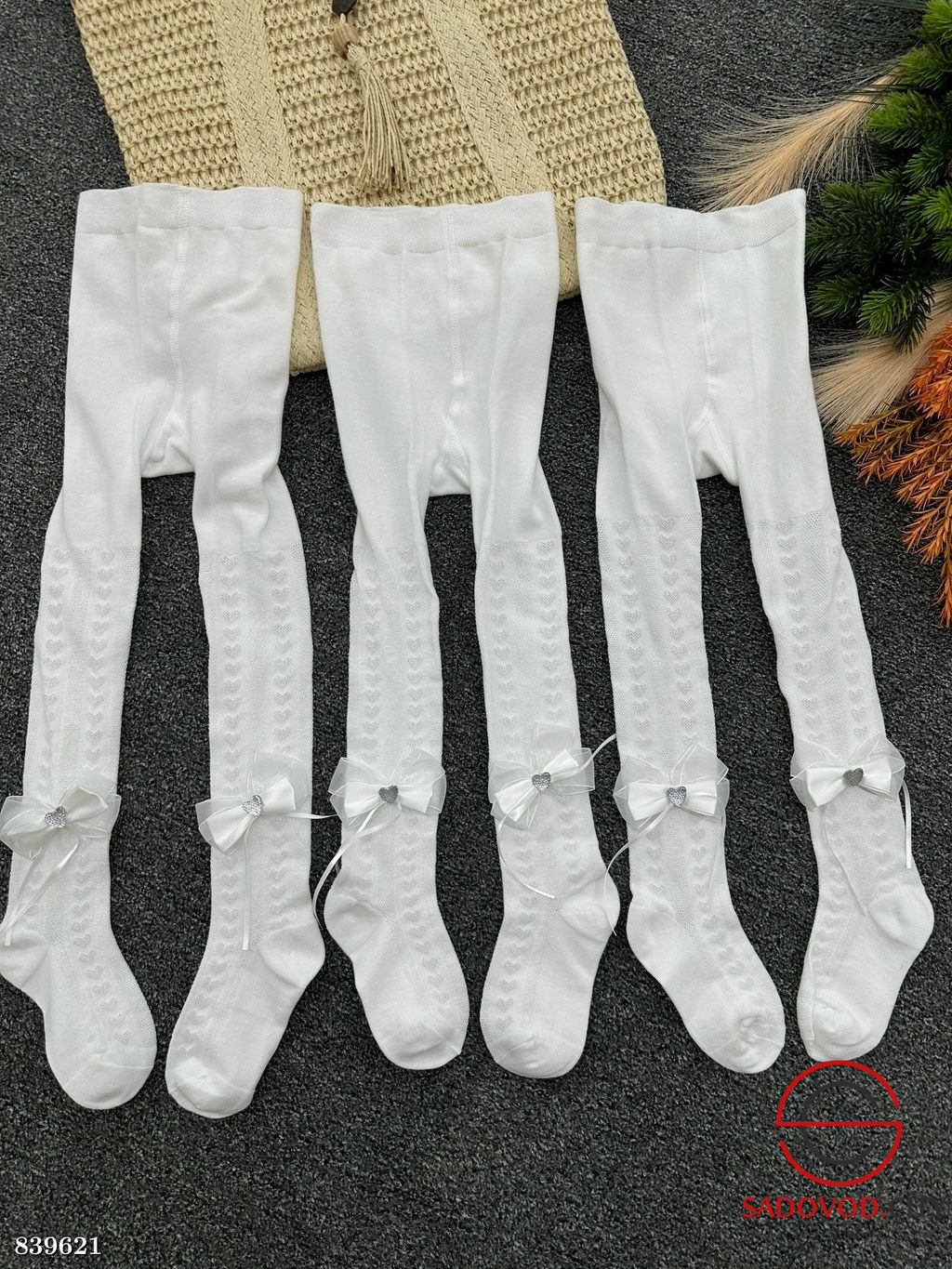 Колготки для девочки с бантом