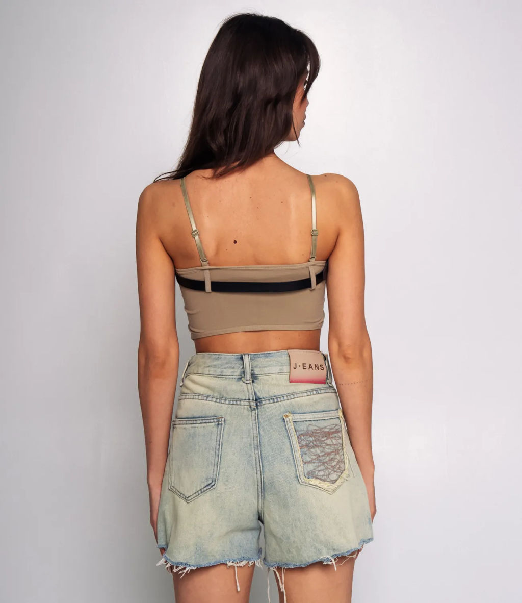 Топ #КТ8866 (1), бежевый