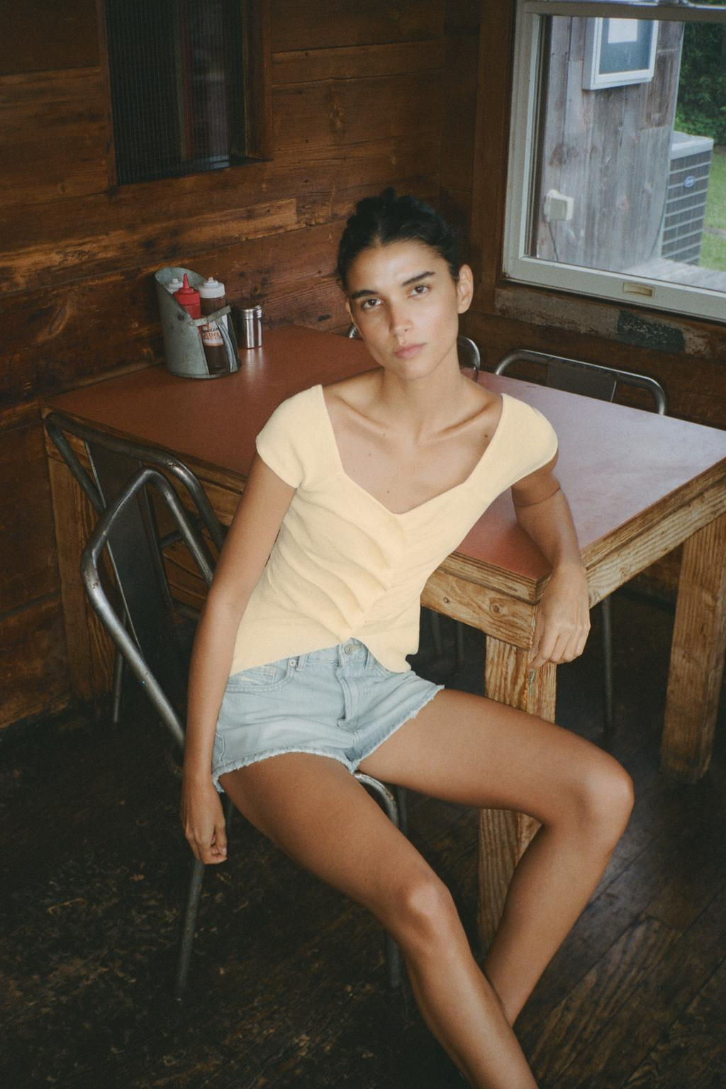 GATHERED KNIT TOP - Zara фото 17