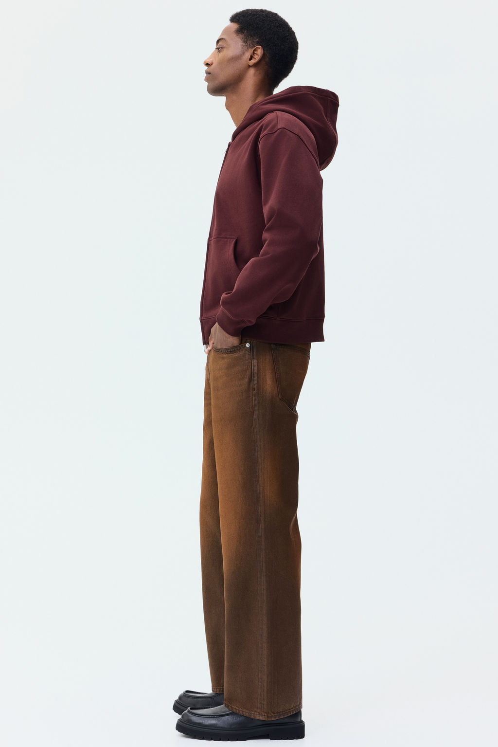 Chaqueta sudadera boxy con cremallera Loose Fit - H&m фото 5