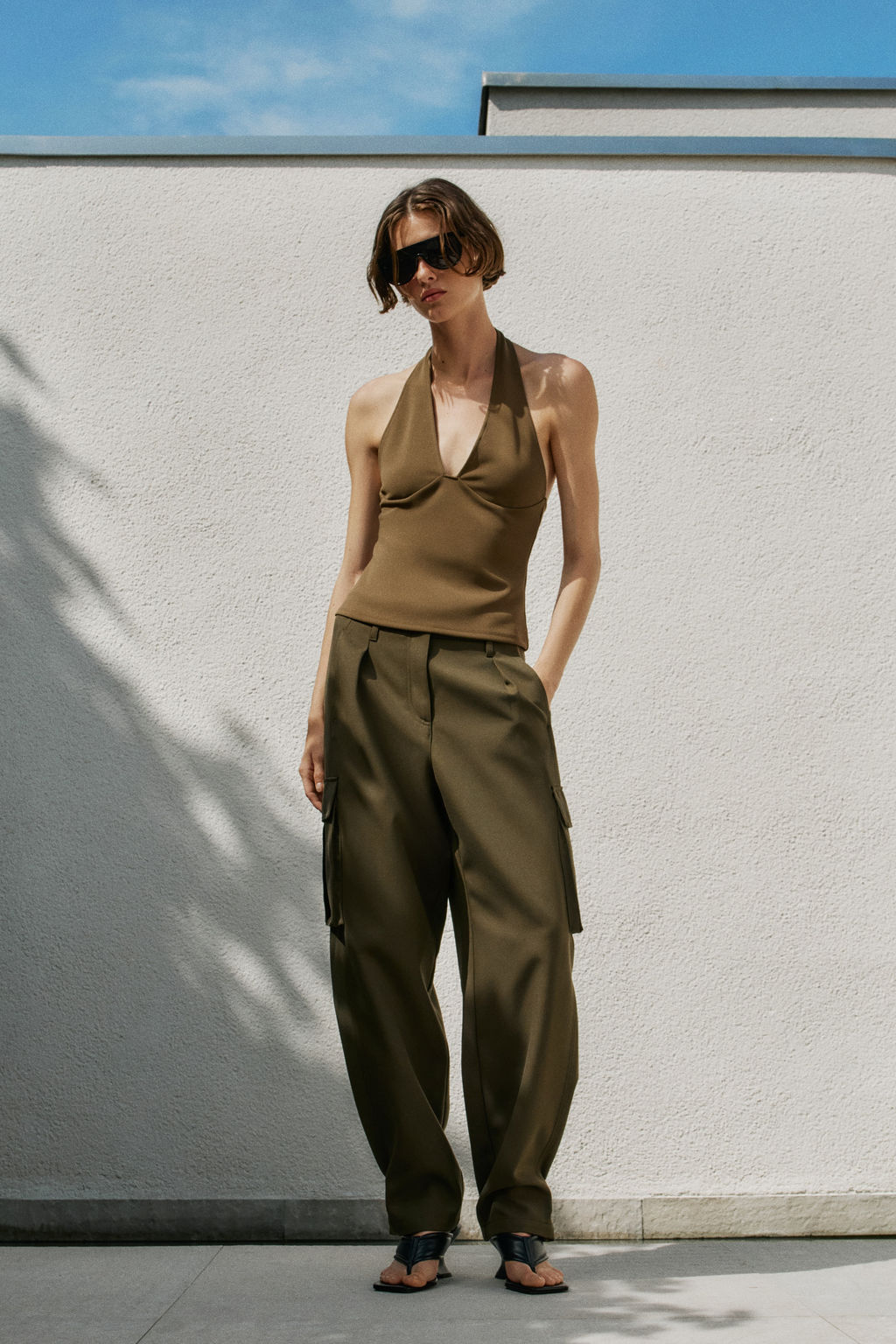 Top halter en punto roma - H&m фото 4