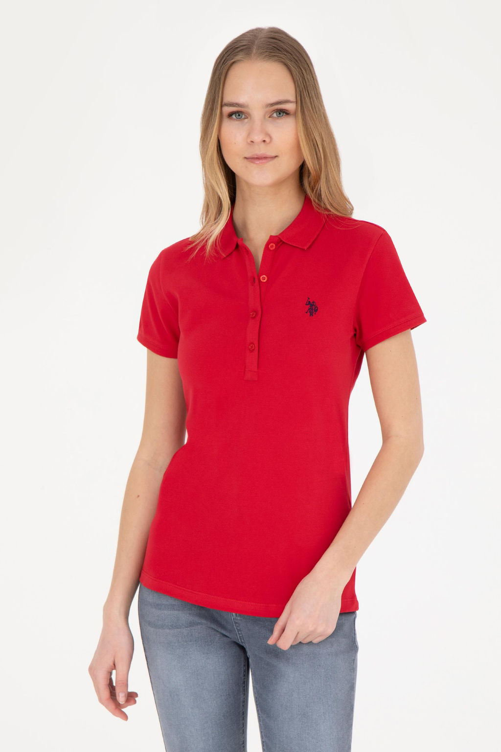 Kad_n K_rm_z_ Basic Polo Yaka Ti__rt Sepette S_rpriz _ndirim - U.s. polo assn фото 3