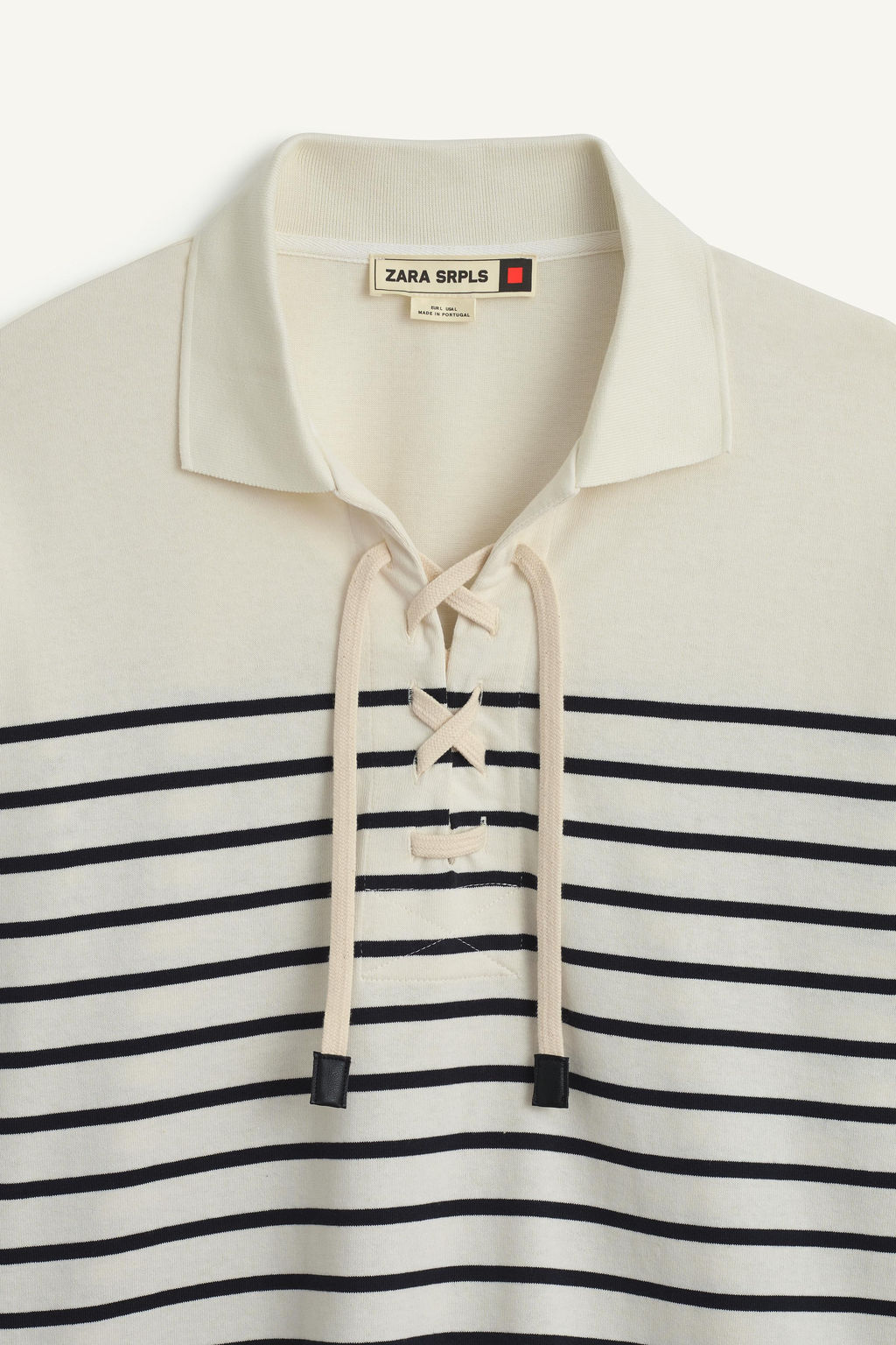 STRPPD TSHRT CRDS / Blanco / Marino - Zara фото 7