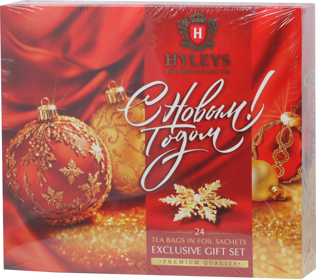 HYLEYS. Новый год. Ассорти (красное) карт.упаковка, 24 пак.