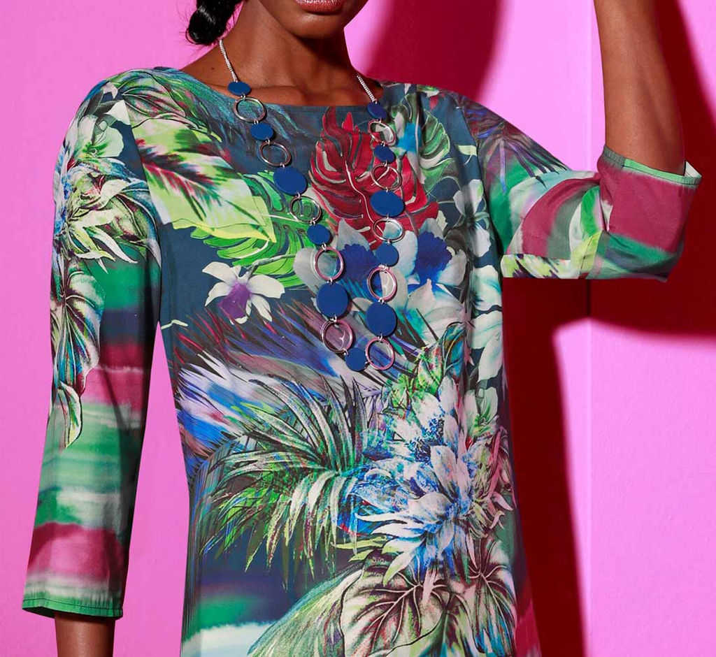 Туника, темно-синяя с рисунком - Heine фото 5