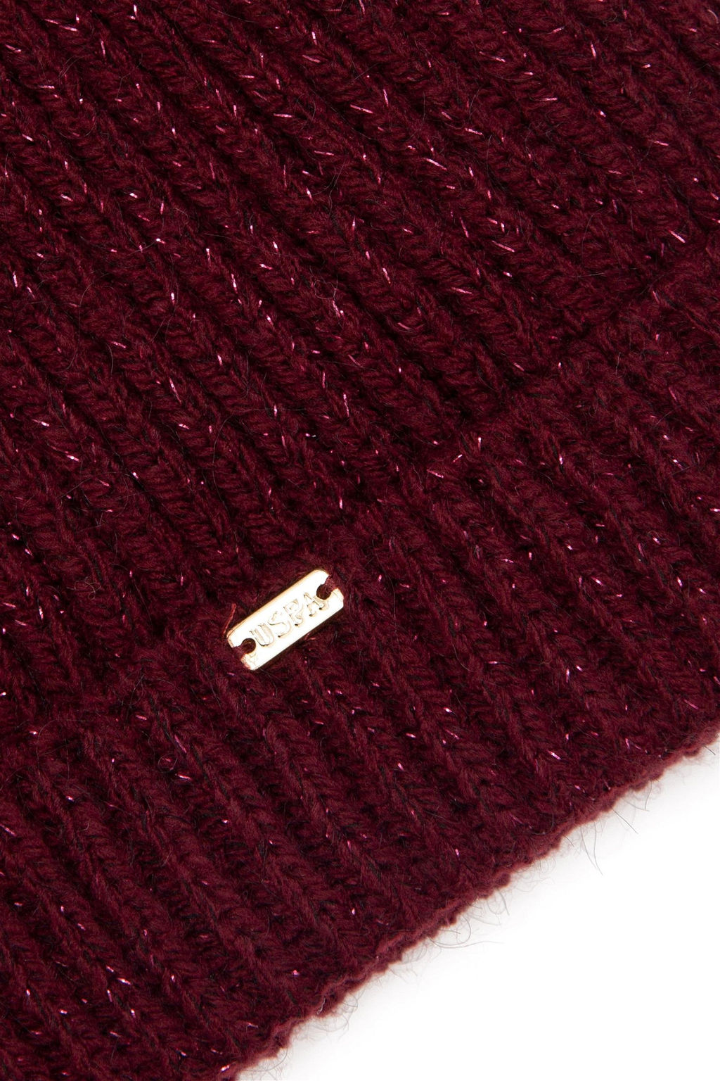 Женский бордовый красный берет Неожиданная скидка в корзине - U.s. polo assn фото 3