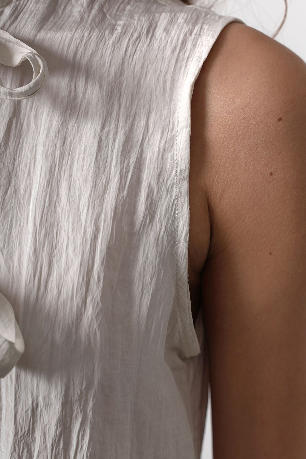 Trendyolmilla Bej Onu Baglama Detayl? Buzgulu Crop Dokuma Bluz TWOSS25BZ00156  фото 5