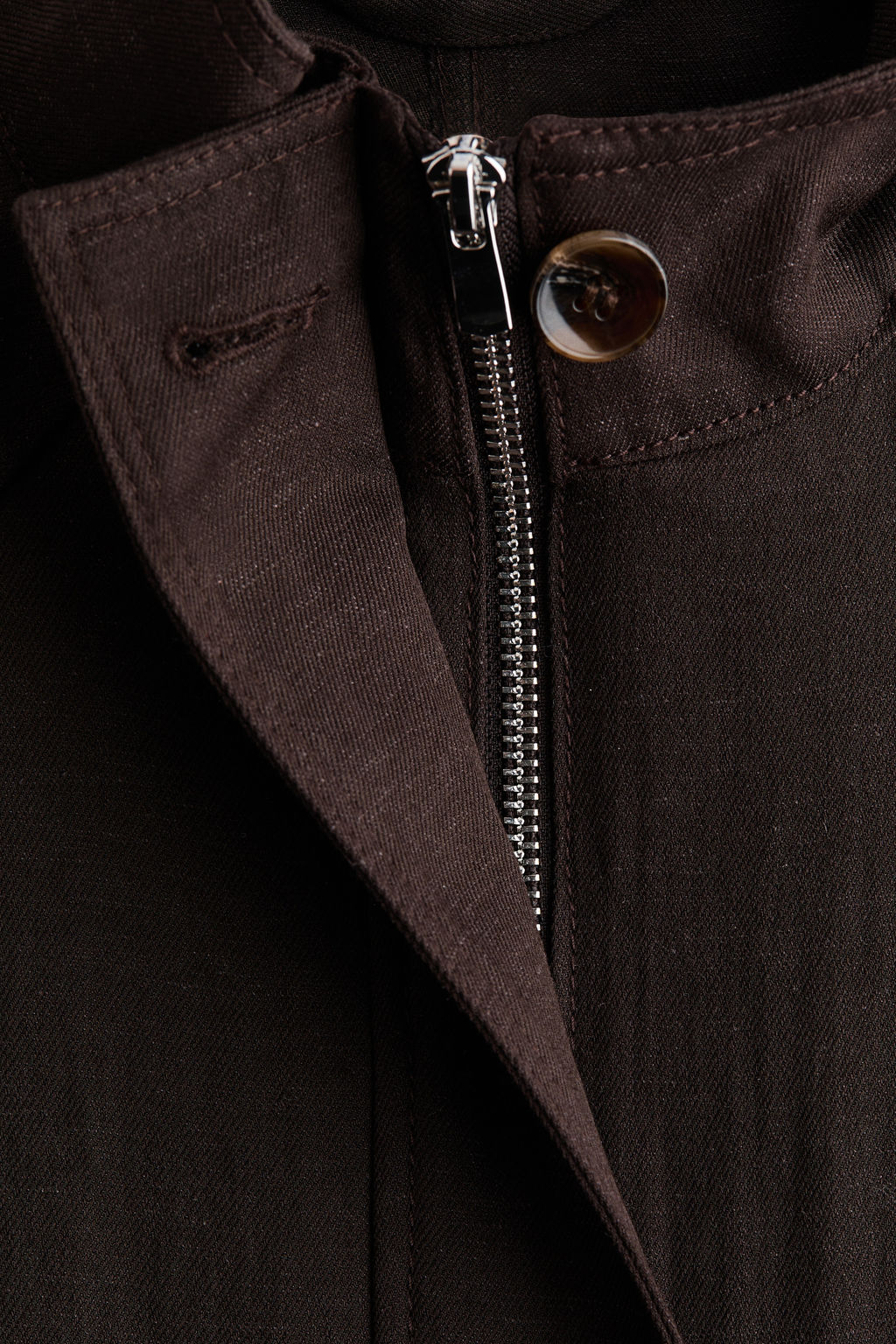 Chaqueta oversize en mezcla de lino - H&m фото 7