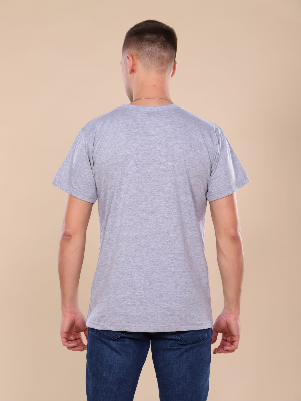 М112 Футболка мужская (серый) - Иванушка-трикотаж фото 4